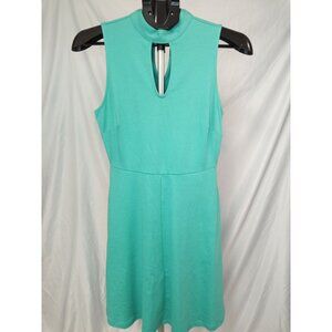 New York & Company Blue Keyhole A-line Mini Dress Size XS
